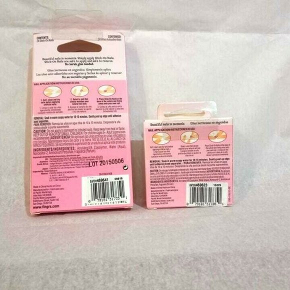 (2X) Fing'rs Girlie Nails For Girls Total 48 Nails - Picture 5 of 5